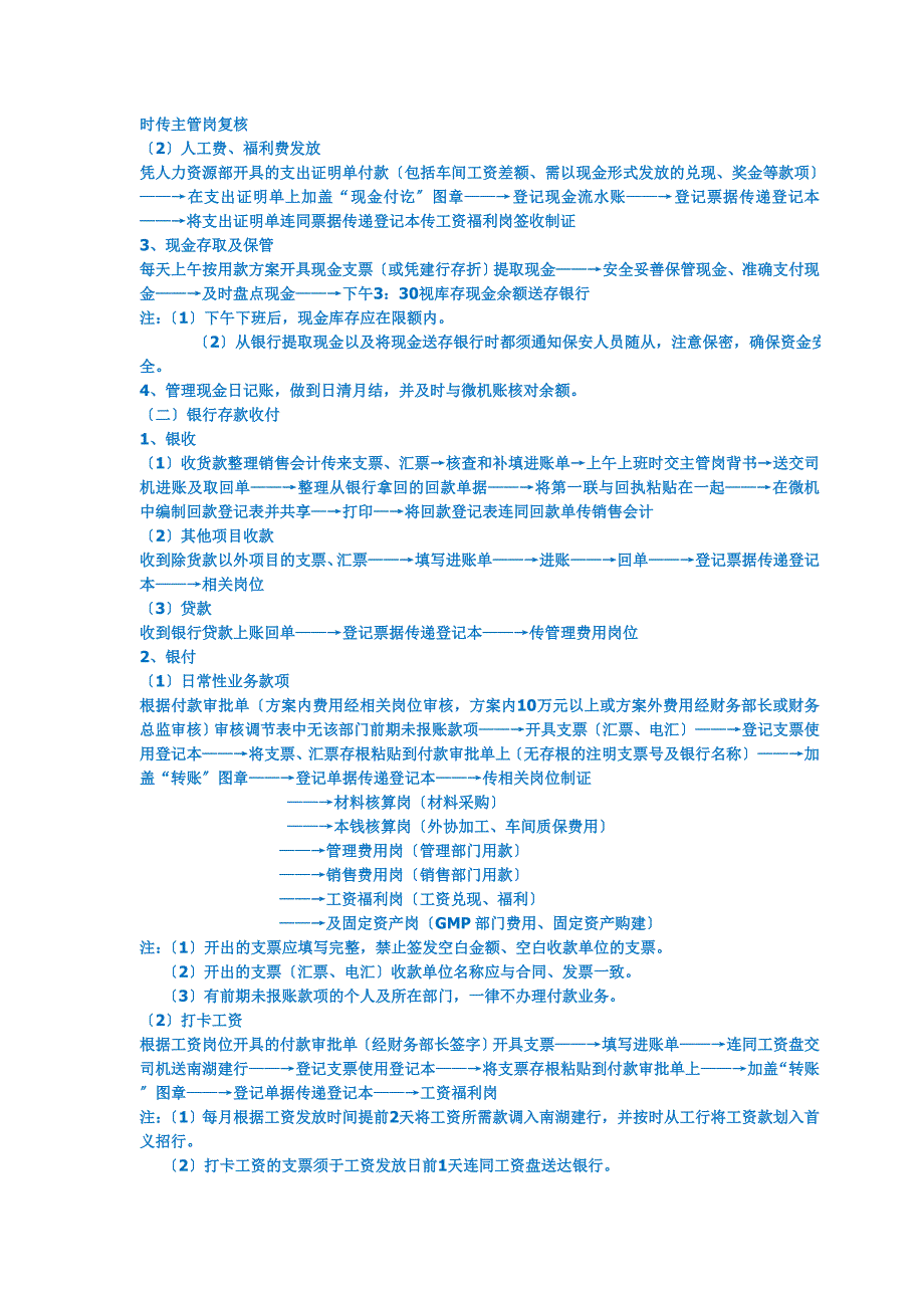 2023年套近乎完美的公司财务流程(包括岗位设置......).doc_第2页