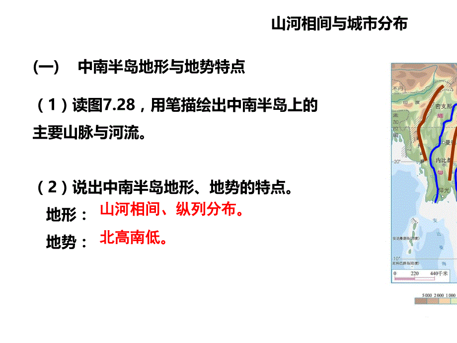 人教版七年级地理下册教学课件：第七章第二节东南亚二山河相间与城市分布热带旅游胜地(共26张)_第4页