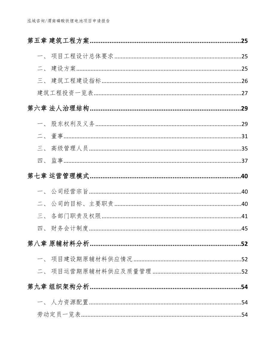 渭南磷酸铁锂电池项目申请报告【模板参考】_第3页