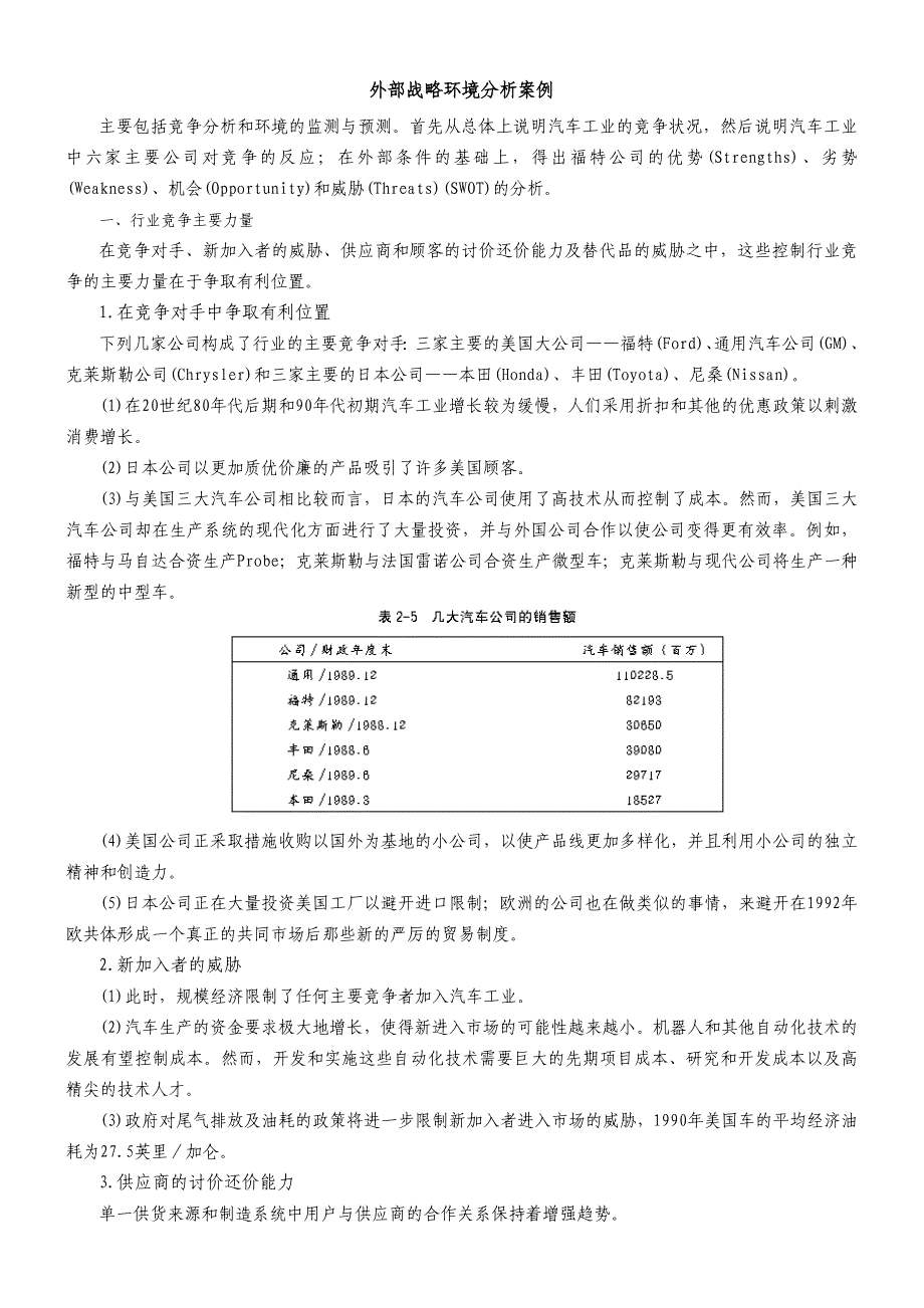 【管理精品】外部战略环境分析案例_第1页