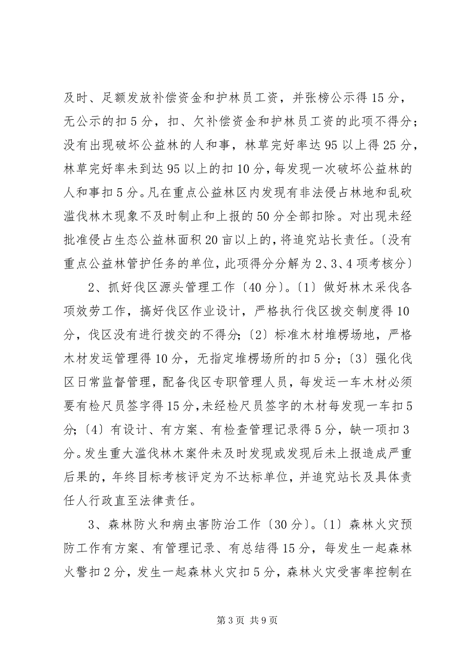 2023年年度林管站工作目标管理责任状.docx_第3页