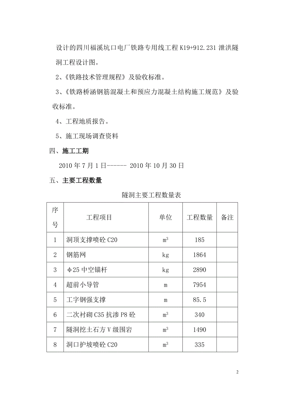 铁路专用线泄洪隧洞施工组织设计#四川#隧洞_第3页