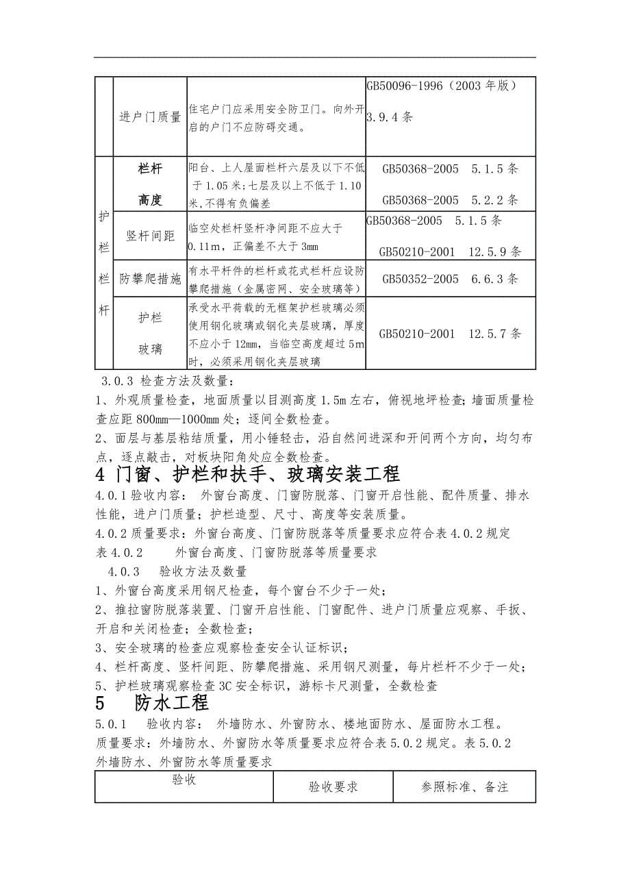 建筑工程分户验收与资料要求_第5页