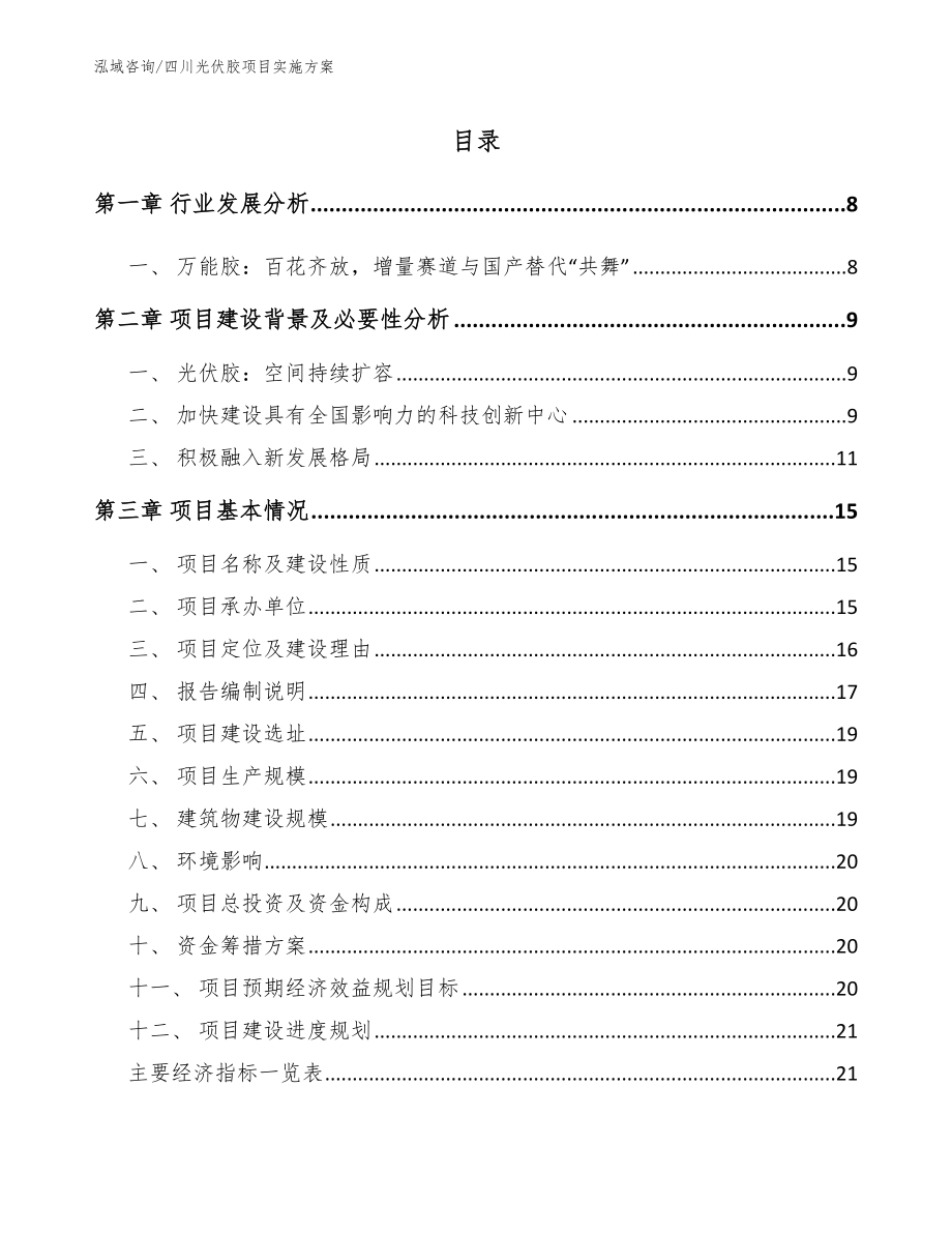 四川光伏胶项目实施方案_第2页