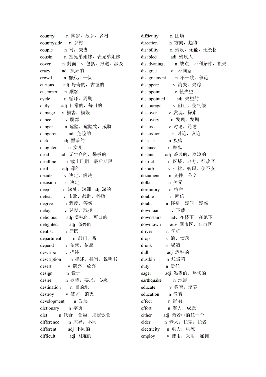 高中常用单词900词_第3页