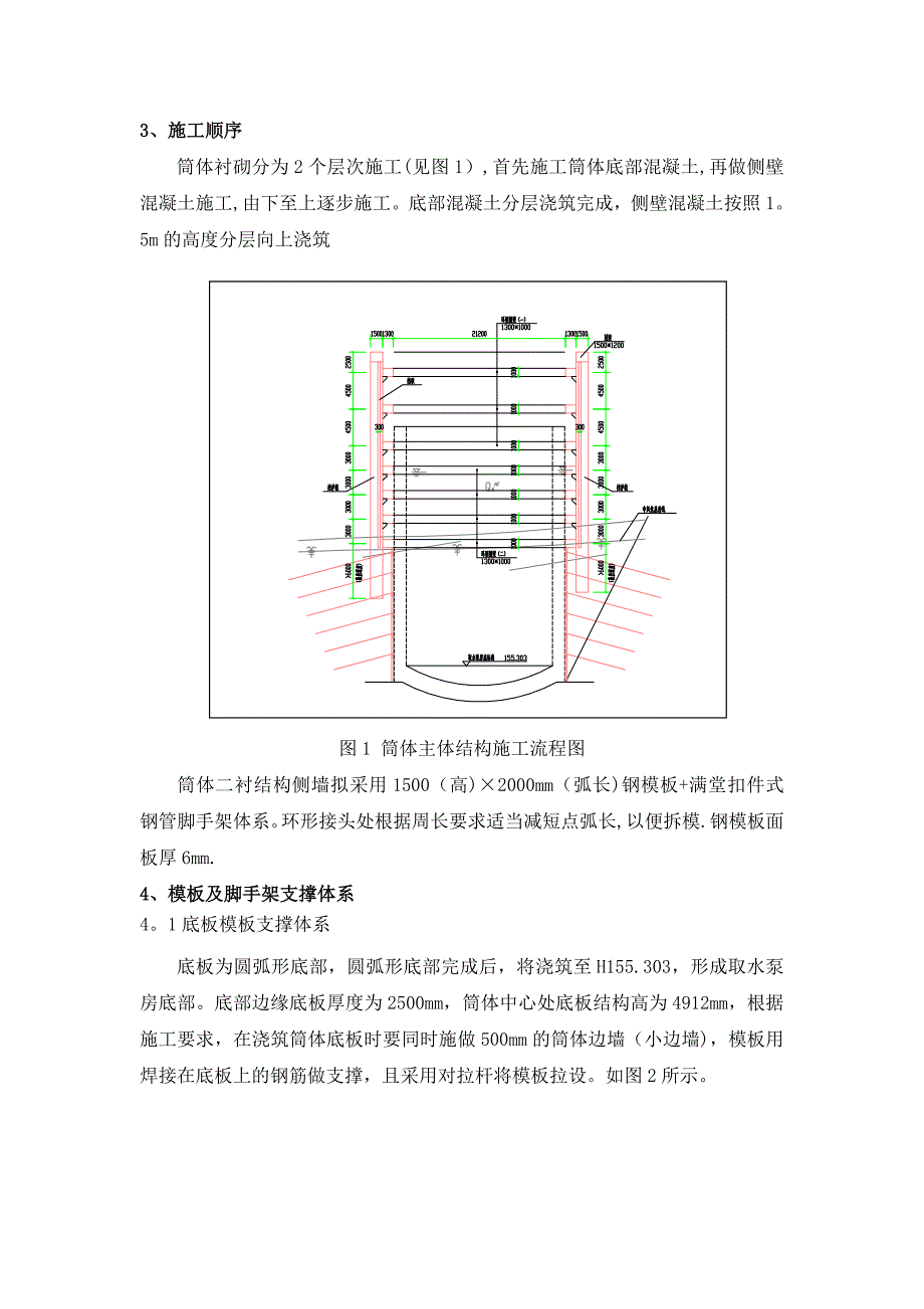 【建筑施工方案】筒体模板及脚手架施工方案4_第2页