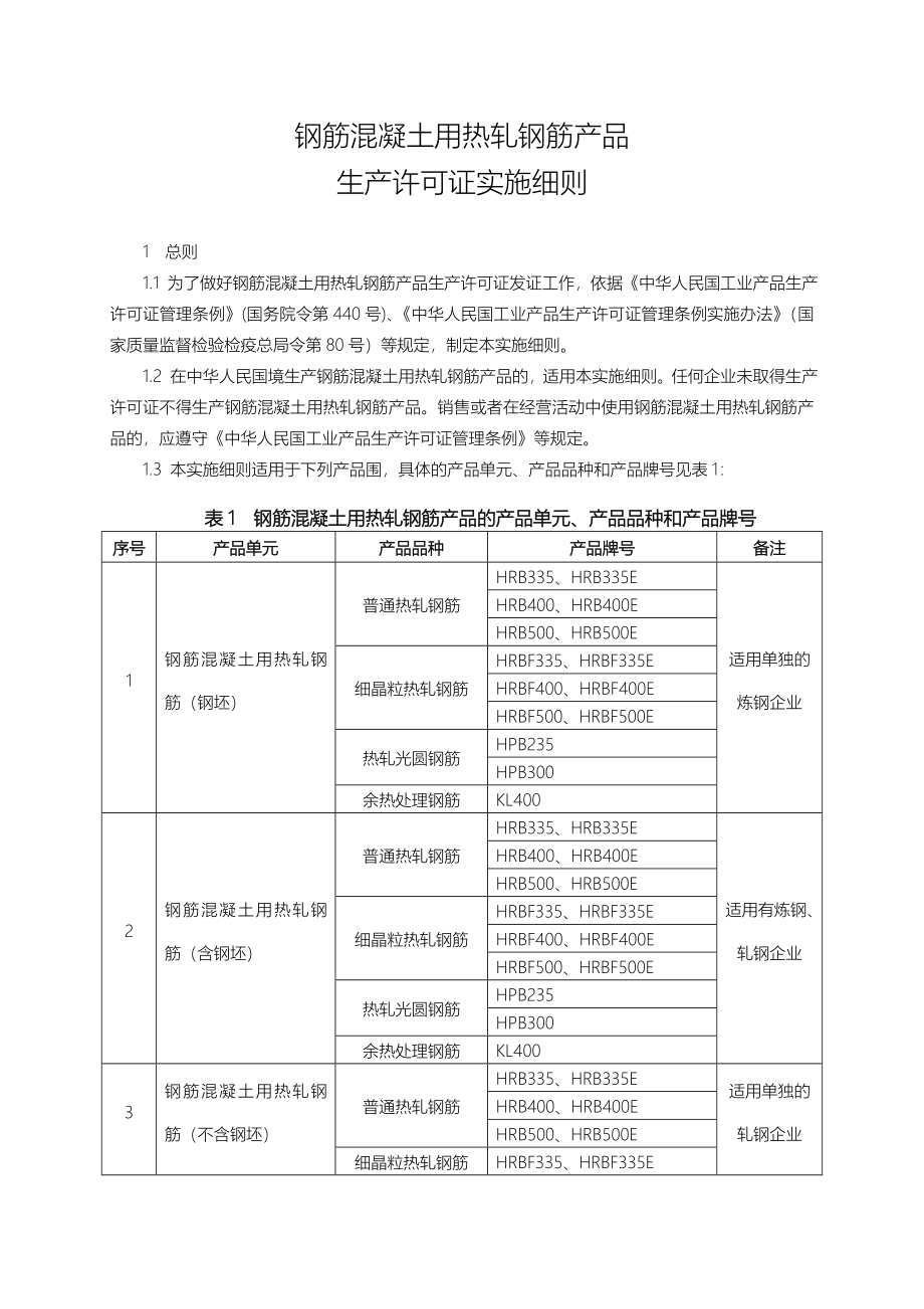 钢筋混凝土用热轧钢筋产品生产许可证细则_第4页