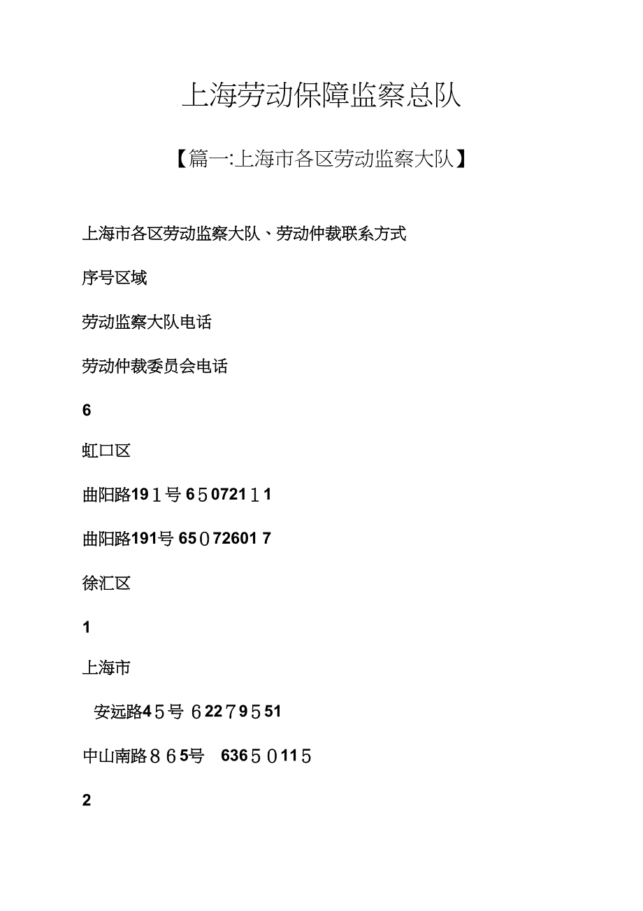 劳动作文之上海劳动保障监察总队_第1页