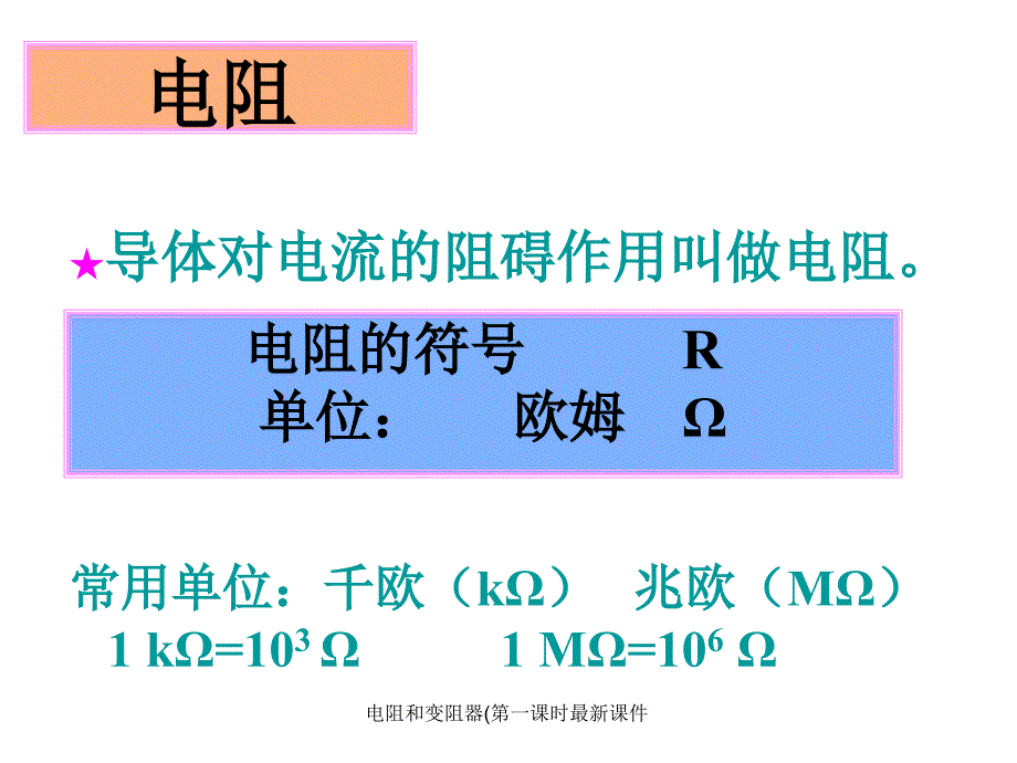 电阻和变阻器第一课时最新课件_第3页