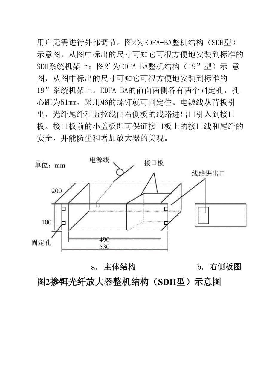 EDFA-BA型掺铒光纤放大器使用手册解读_第5页