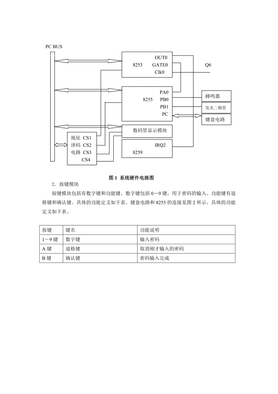 电子密码锁的设计与实现-南京航空航天大学——微型计算机原_第3页