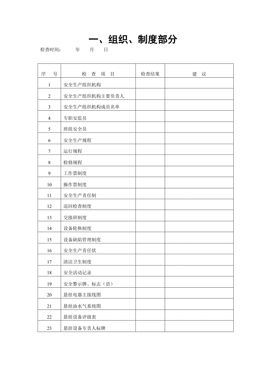 水电站安全检查项目表.doc_第4页