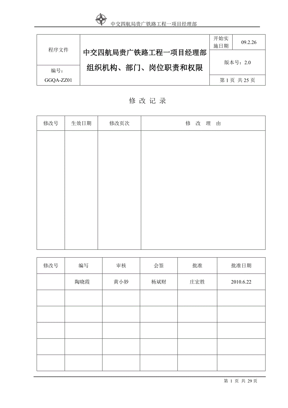 贵广机构、部门、岗位职责和权限(10[1].6.6)_第1页