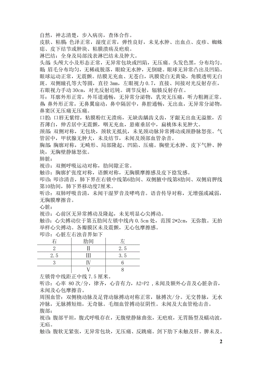 大病历模板-住院病历_第2页