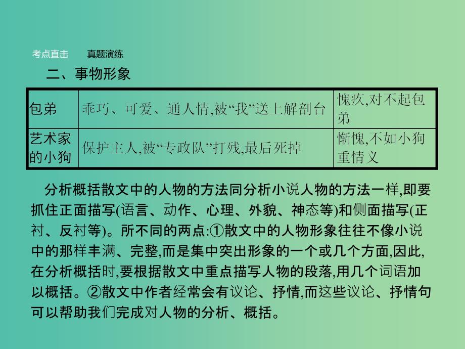 高中语文 第三单元 写人记事的散文单元知能整合课件 新人教版必修1.ppt_第4页