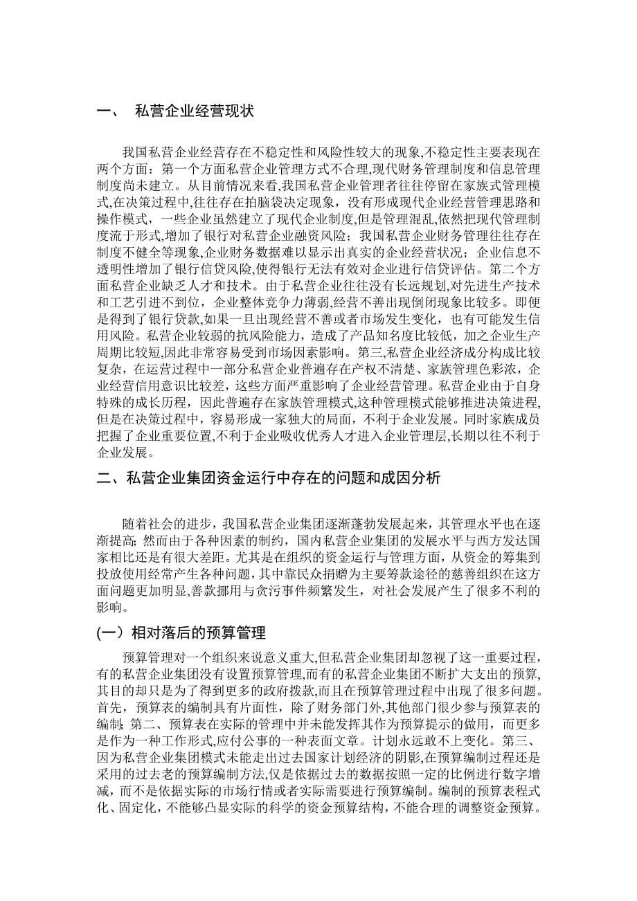 2348+私营企业集团资金管理体系构建研究_第5页