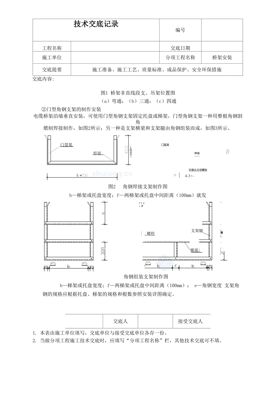 电缆桥架安装技术交底_第4页