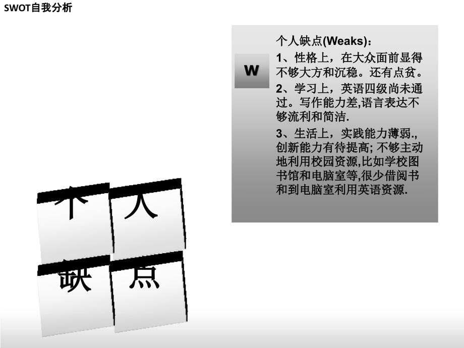 大学生SWOT自我分析课件_第3页