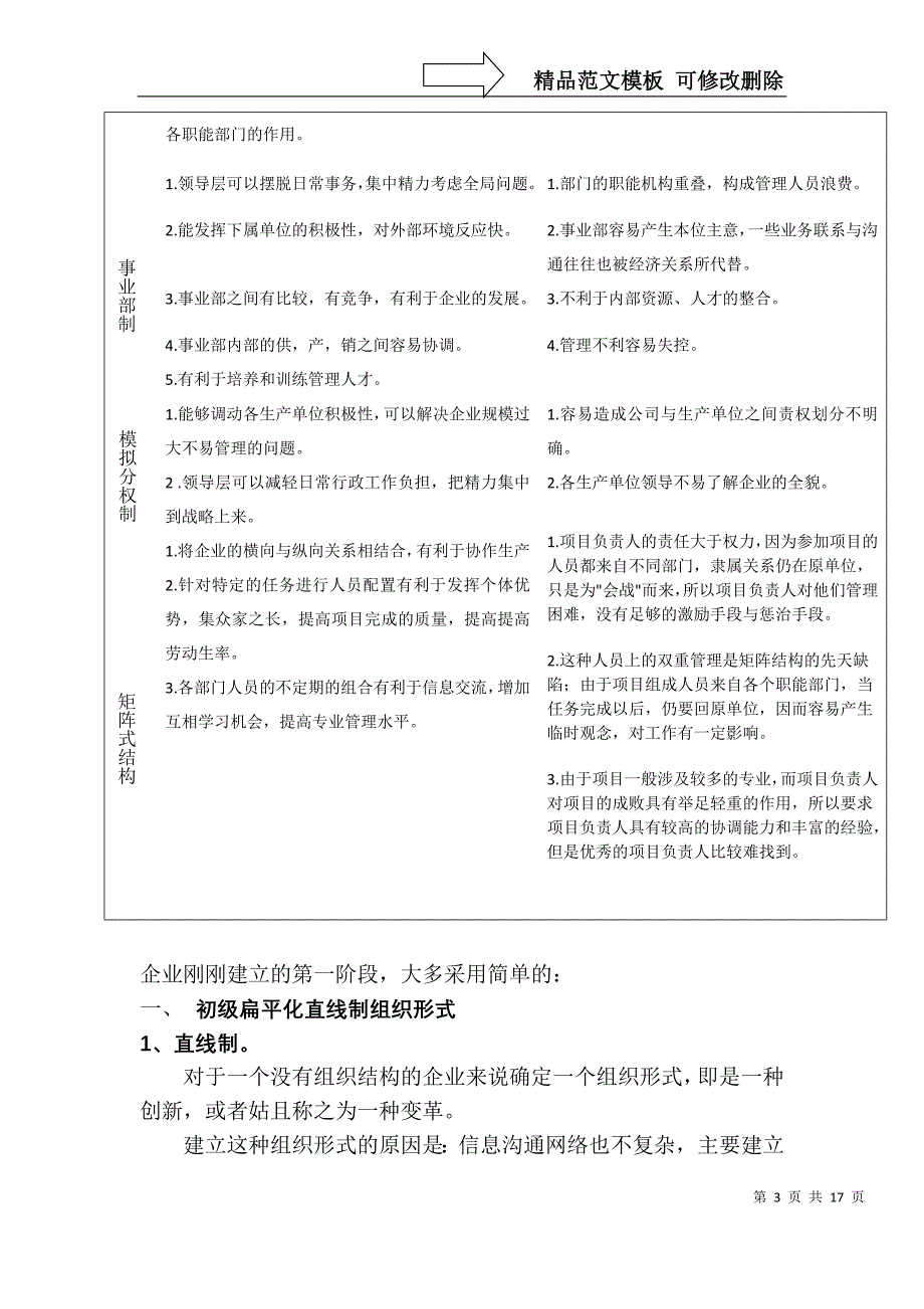 对企业组织结构创新设计的探究_第3页