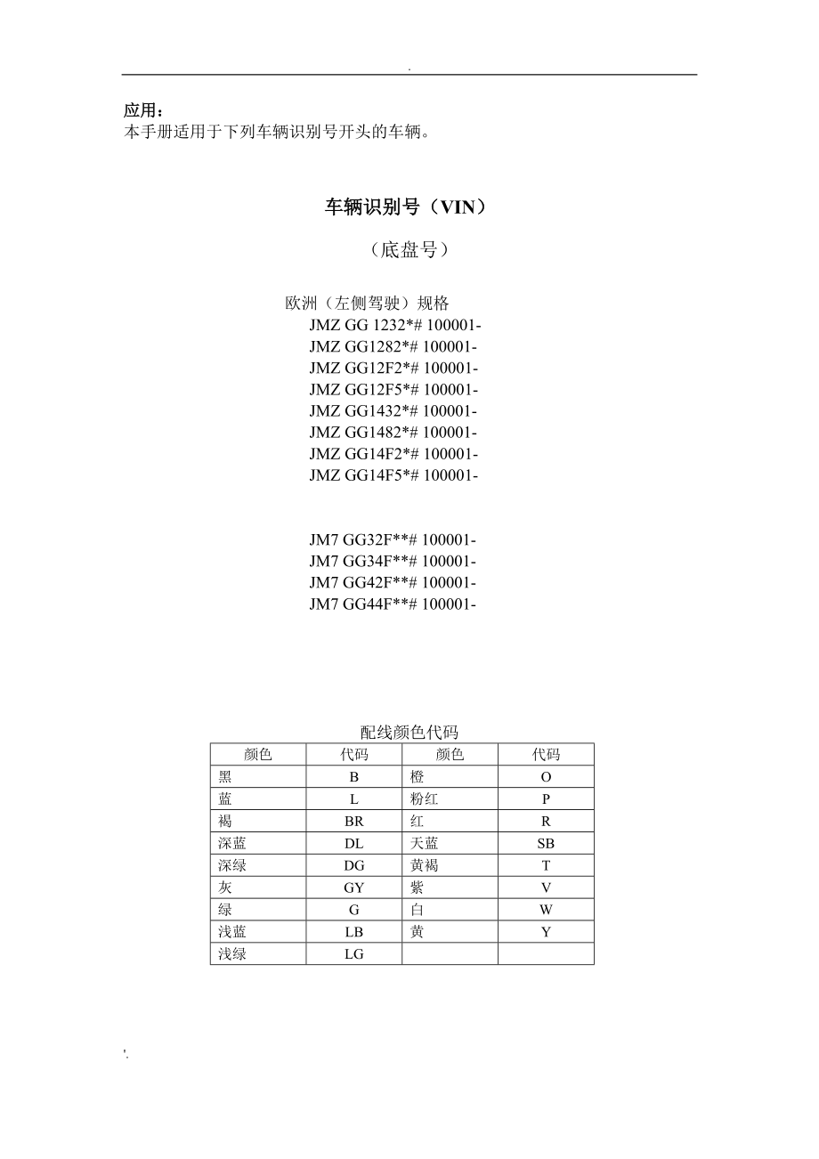 马自达维修手册-马自达6电路图1_第2页