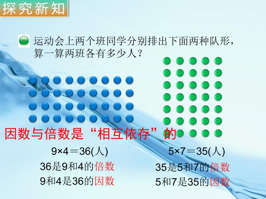 【北师大版】五年级上册数学ppt课件 第1课时 倍数与因数_第3页