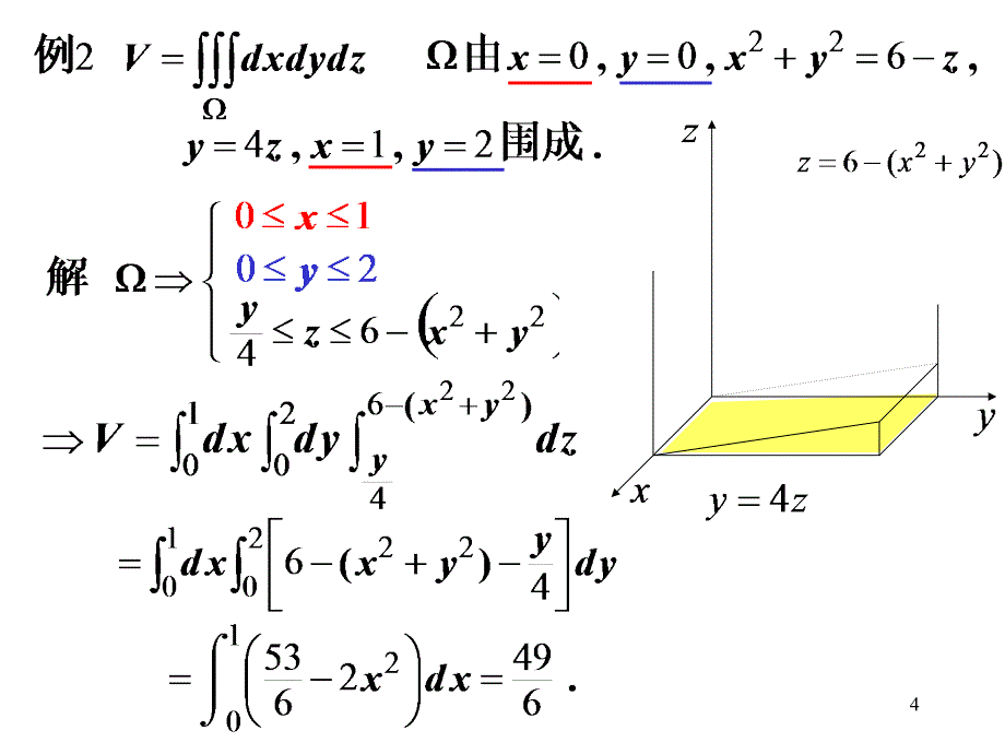 高等数学第三节三重积分的计算_第4页