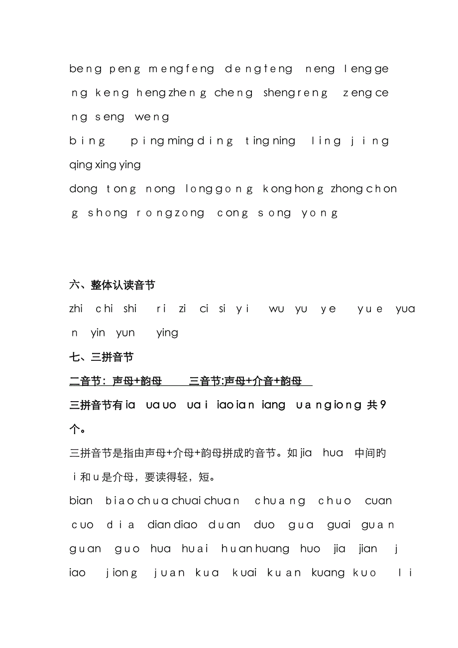 汉语拼音——声母韵母组成的音节_第3页