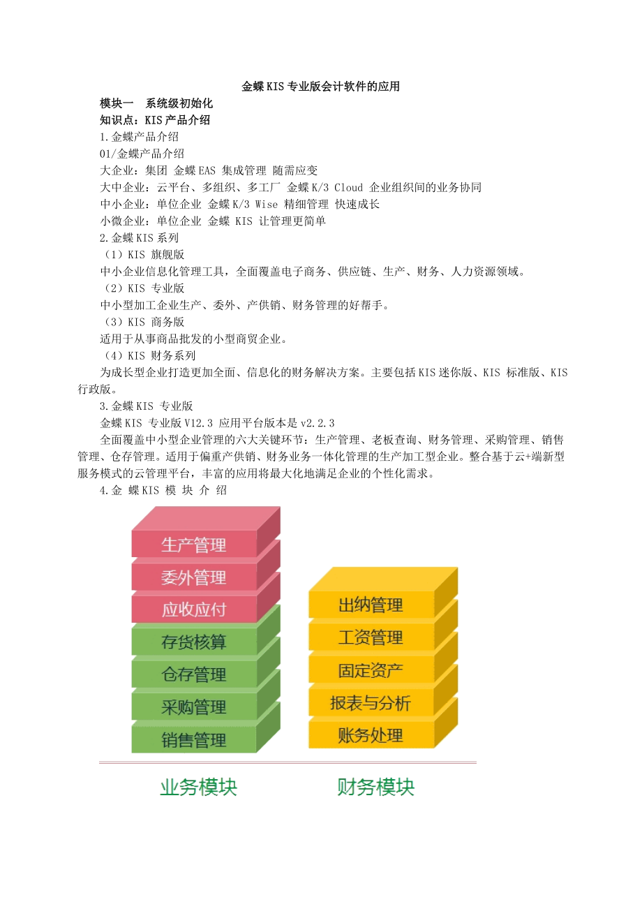 金蝶KIS专业版会计软件_第1页
