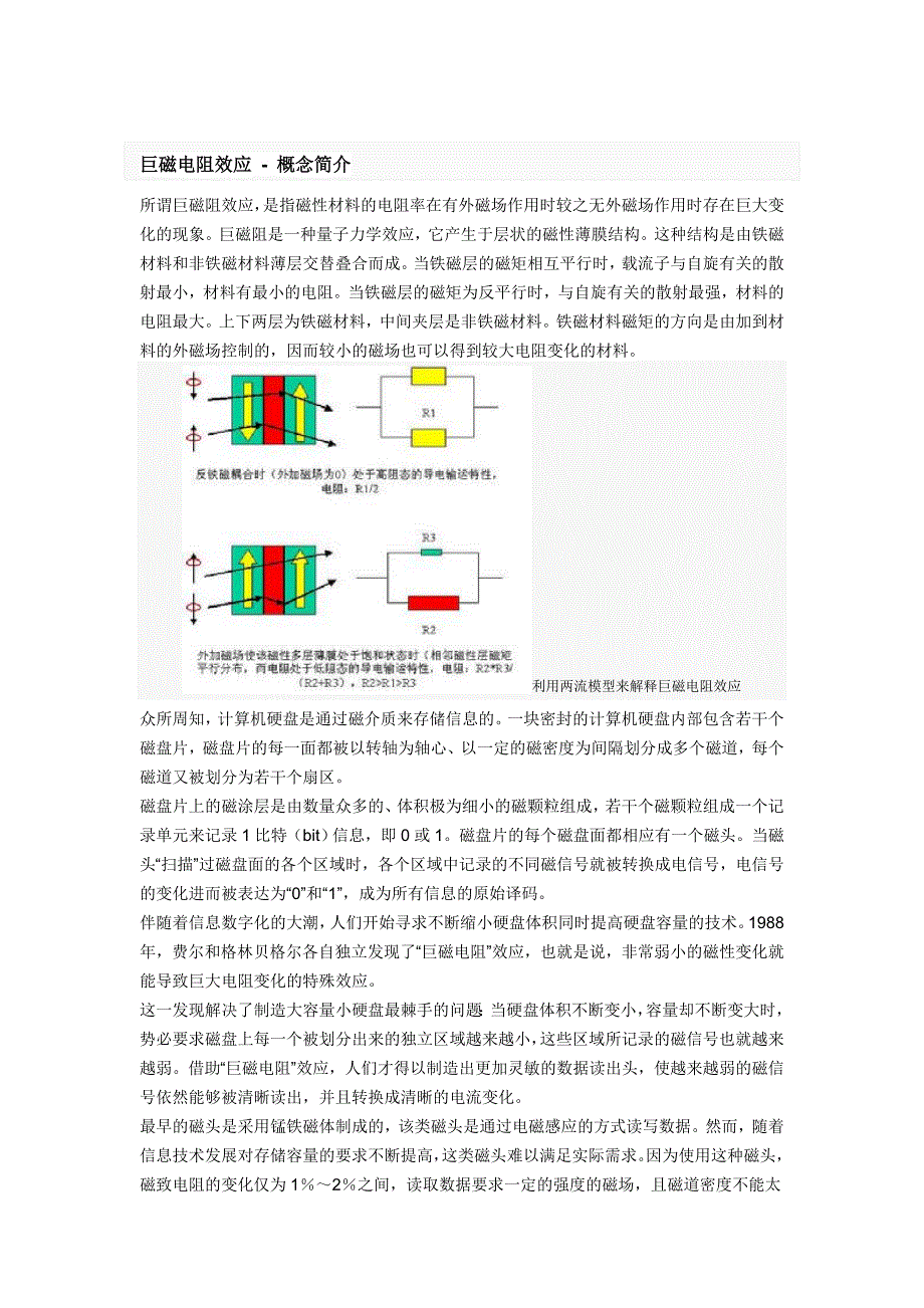 巨磁电阻效应_第1页