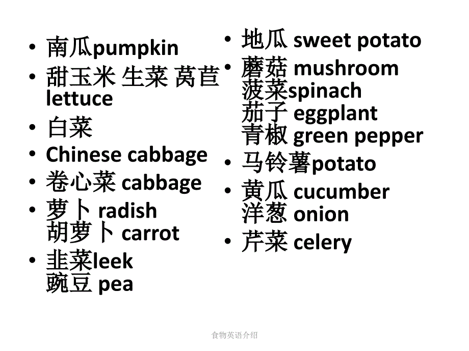 食物英语介绍经典实用_第4页