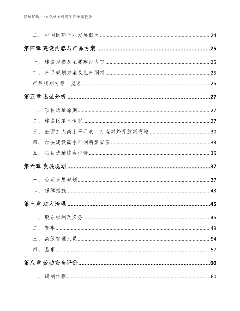 山东化学原料药项目申请报告（模板参考）_第3页