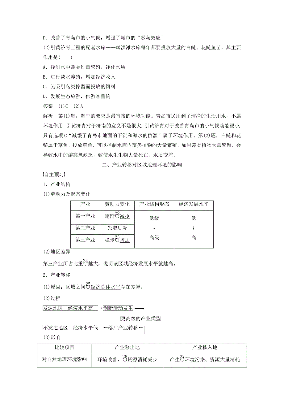 最新高中地理 第一章 第三节 人类活动对区域地理环境的影响学案 中图版必修3_第4页