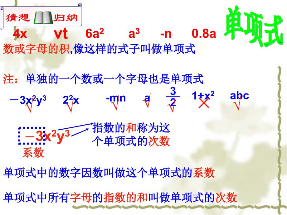 北师大版七年级数学上3.3整式_第3页