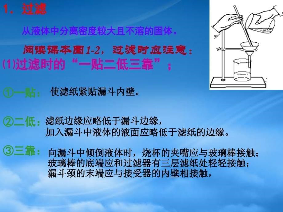 高中化学 第二课时混合物的分离与提纯课件 新人教必修1_第5页