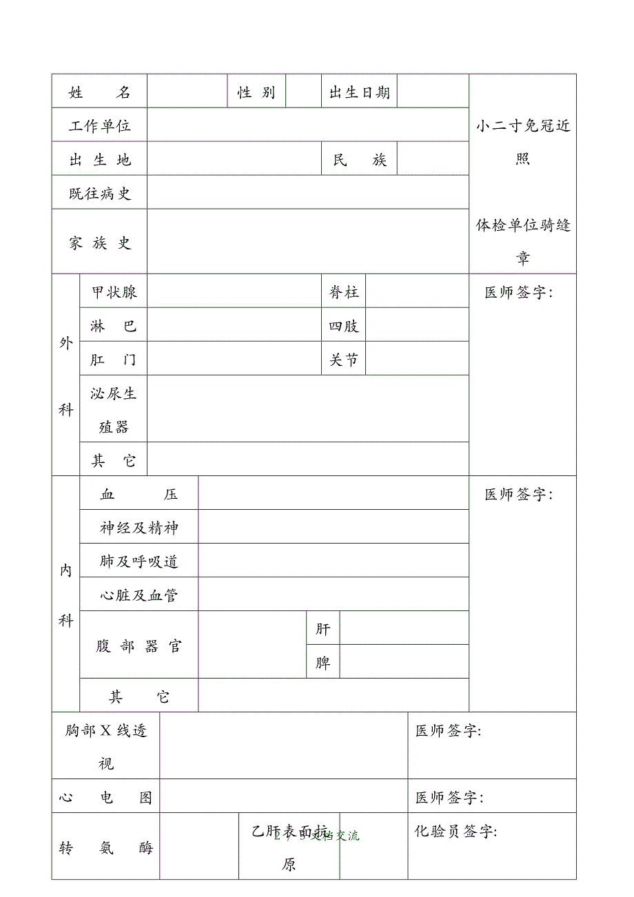 2021执业医师注册健康体检表（干货分享）_第2页