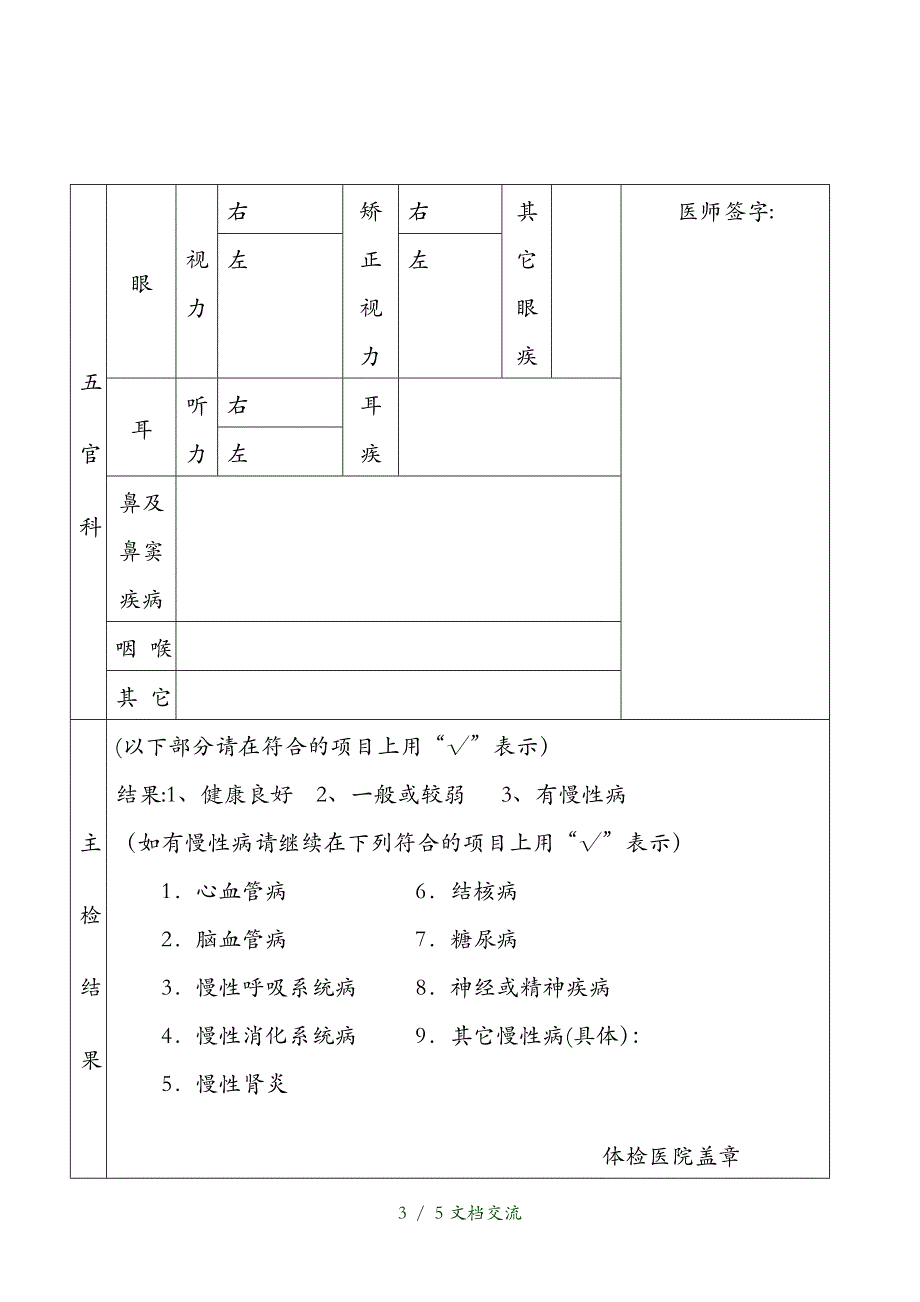 2021执业医师注册健康体检表（干货分享）_第3页