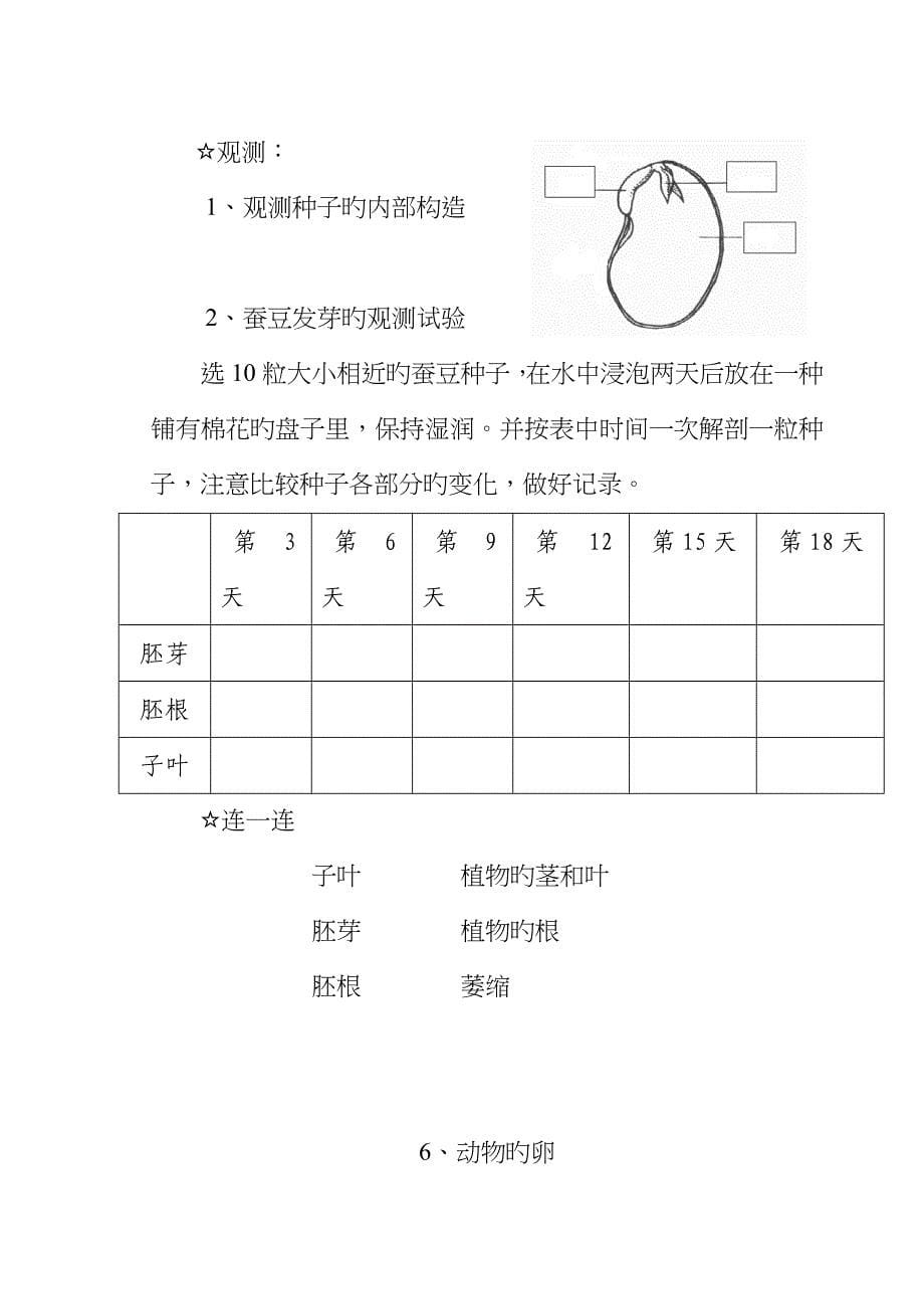 2022年教科版四年级科学下册实验报告单.doc_第5页