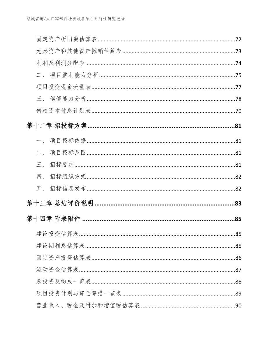 九江零部件检测设备项目可行性研究报告【参考范文】_第5页