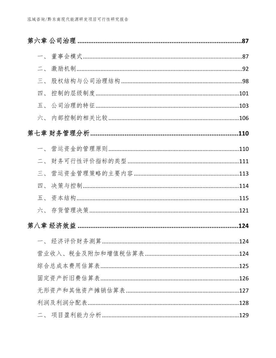 黔东南现代能源研发项目可行性研究报告（模板范本）_第5页