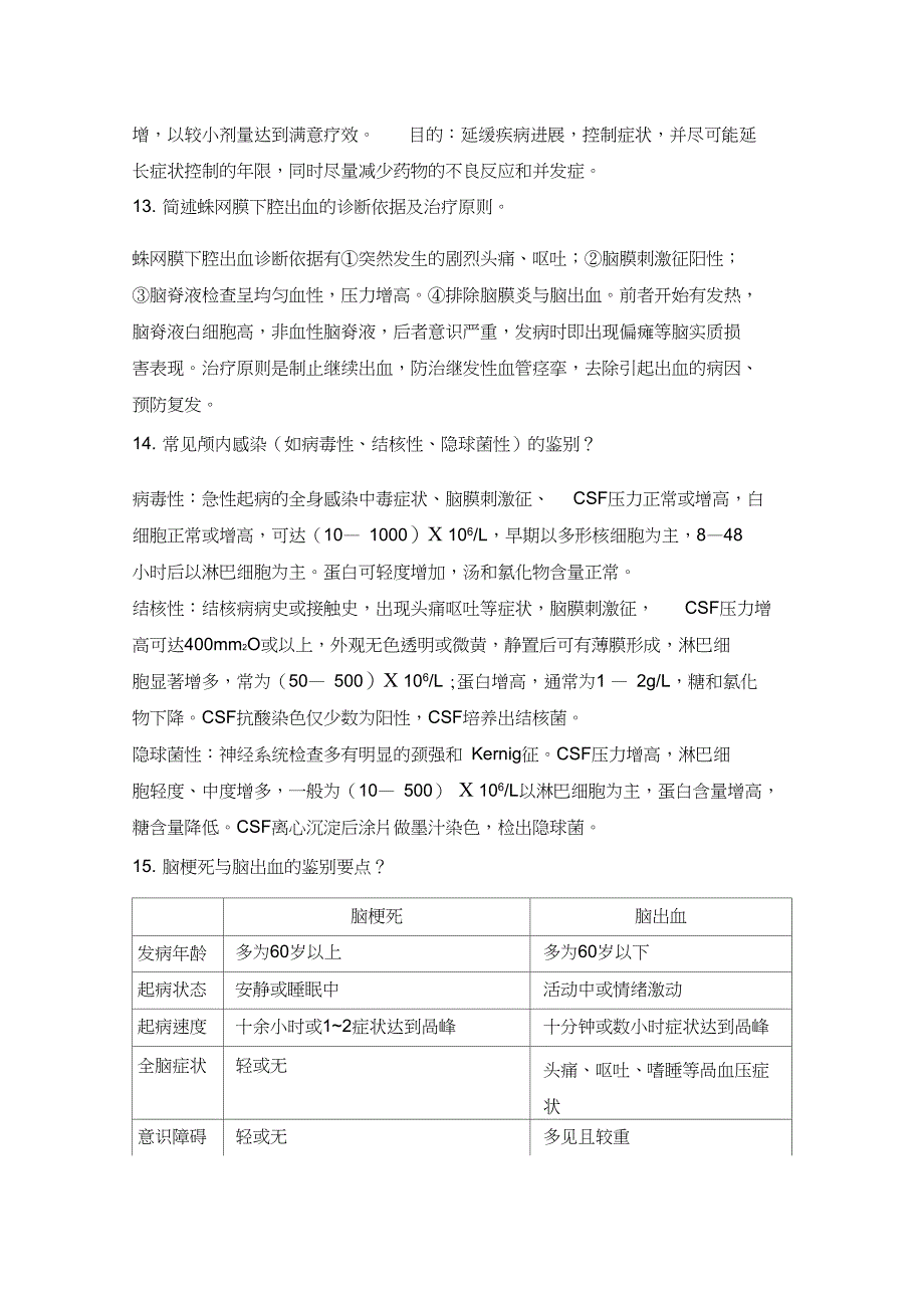 (完整word版)神经病学简答题_第3页