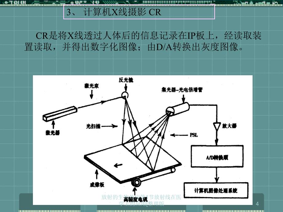 放射的生物效应第1节放射线在医学上的应用整理版课件_第4页