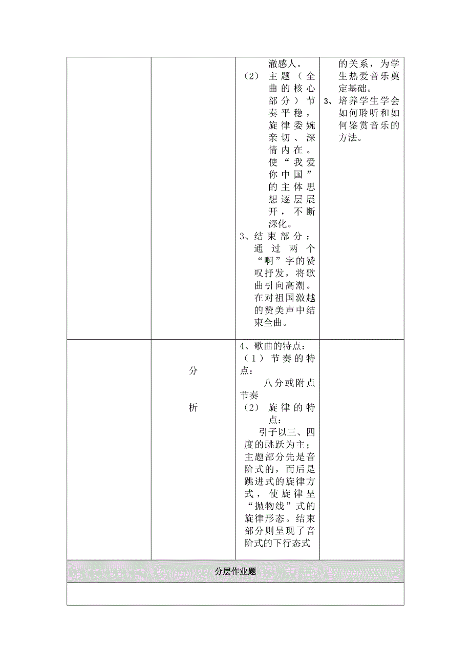 (完整word版)【作业表单】体现学科核心素养的教学设计-音乐_第3页