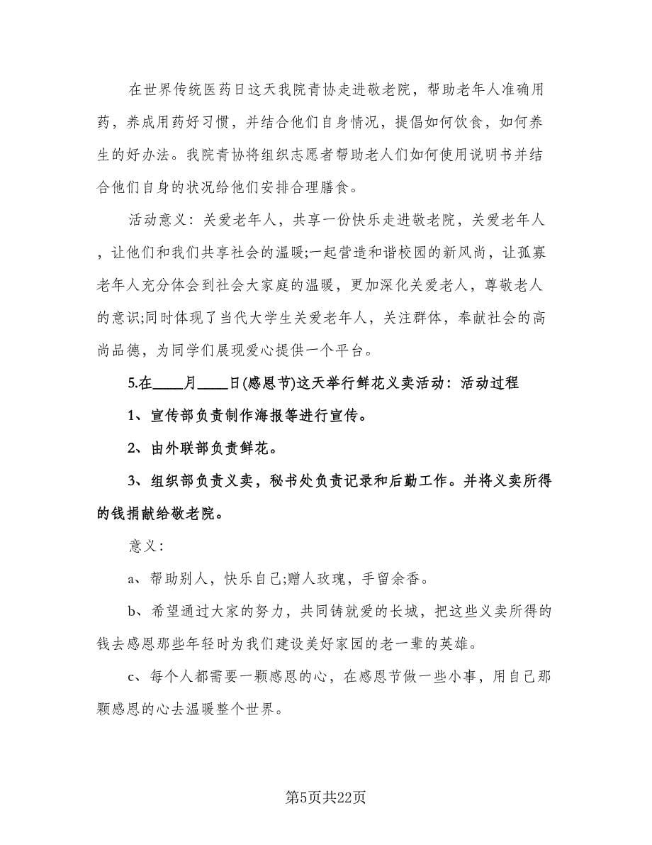 青年志愿者协会工作计划模板（八篇）.doc_第5页