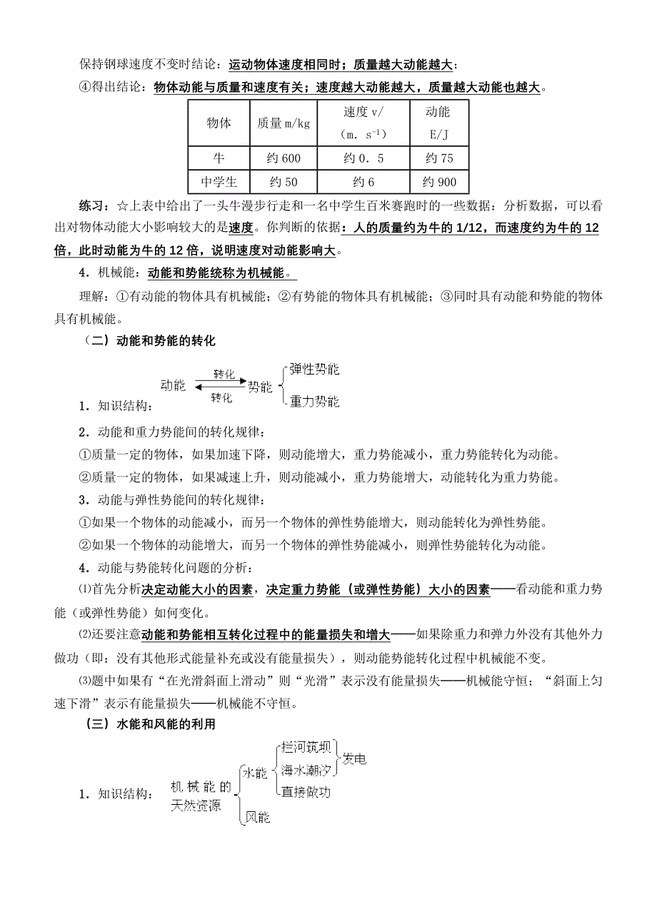 人教版物理第十五章《功和机械能》学习指导_第4页