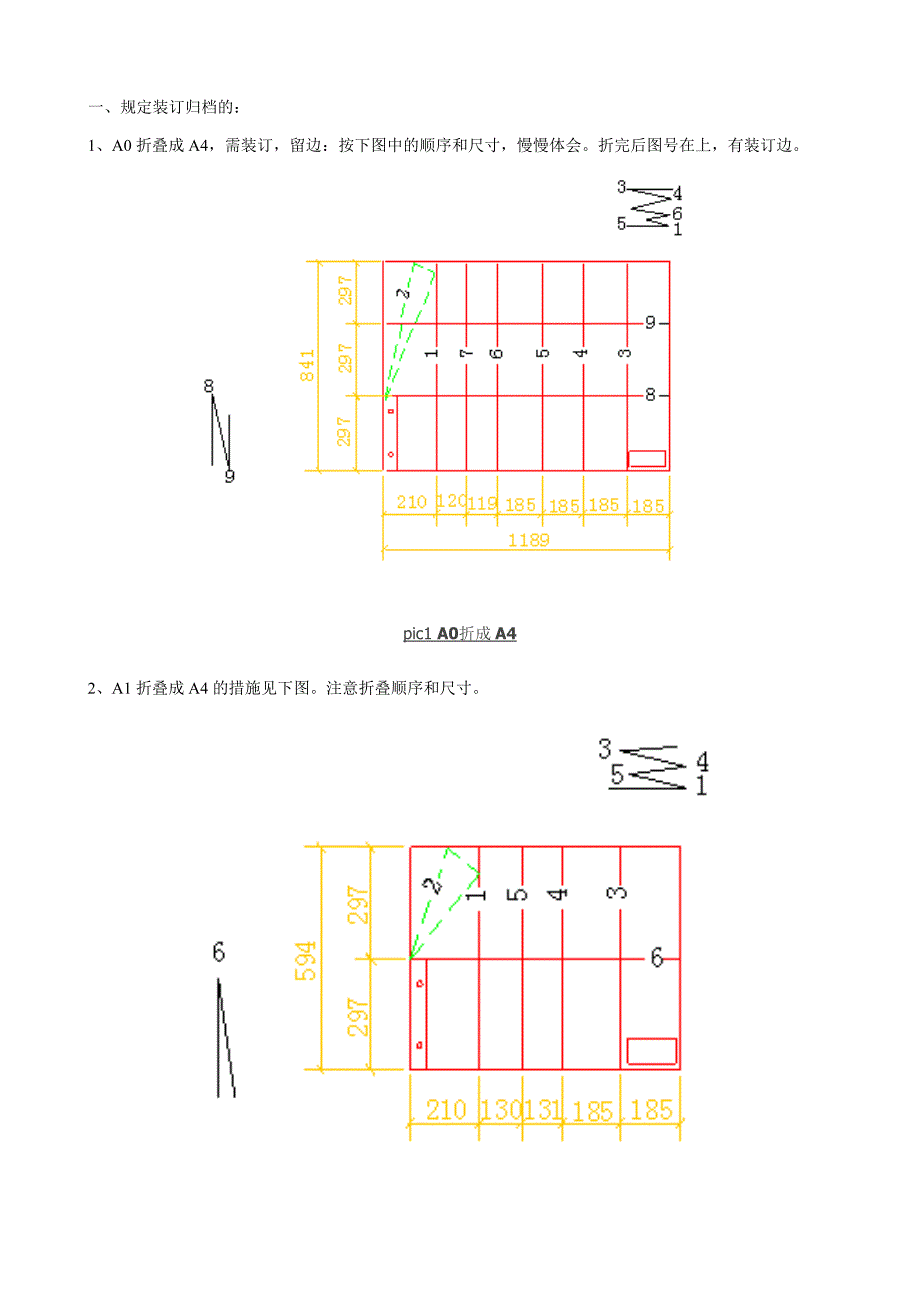 标准归档图(竣工图)纸折叠方法_第1页