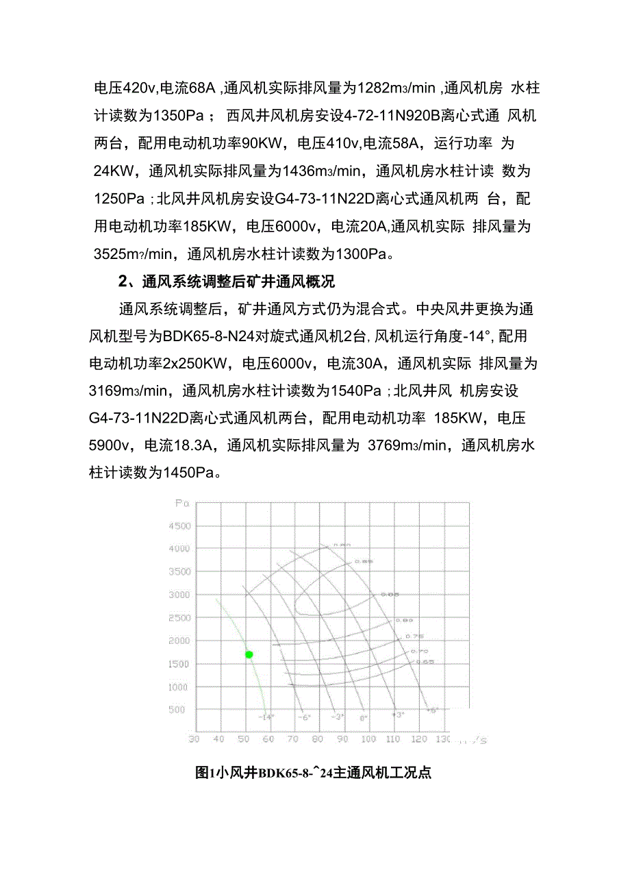 矿井主要通风机工况点调查情况报告_第2页