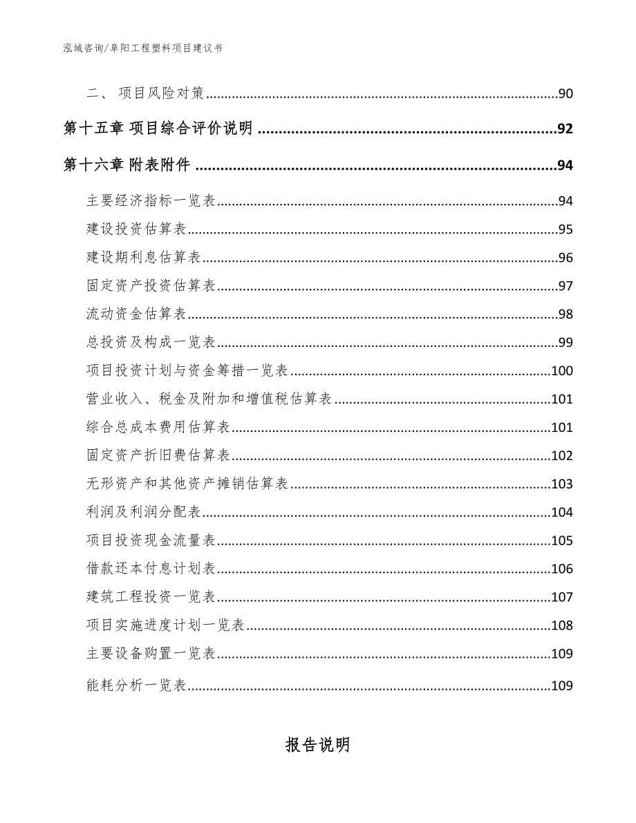 阜阳工程塑料项目建议书_范文_第5页