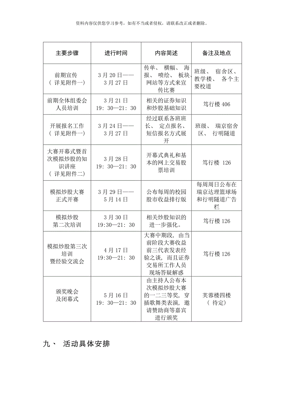 模拟炒股大赛活动策划书模板_第5页