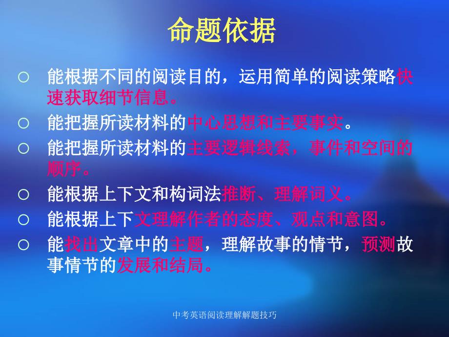 中考英语阅读理解解题技巧_第4页