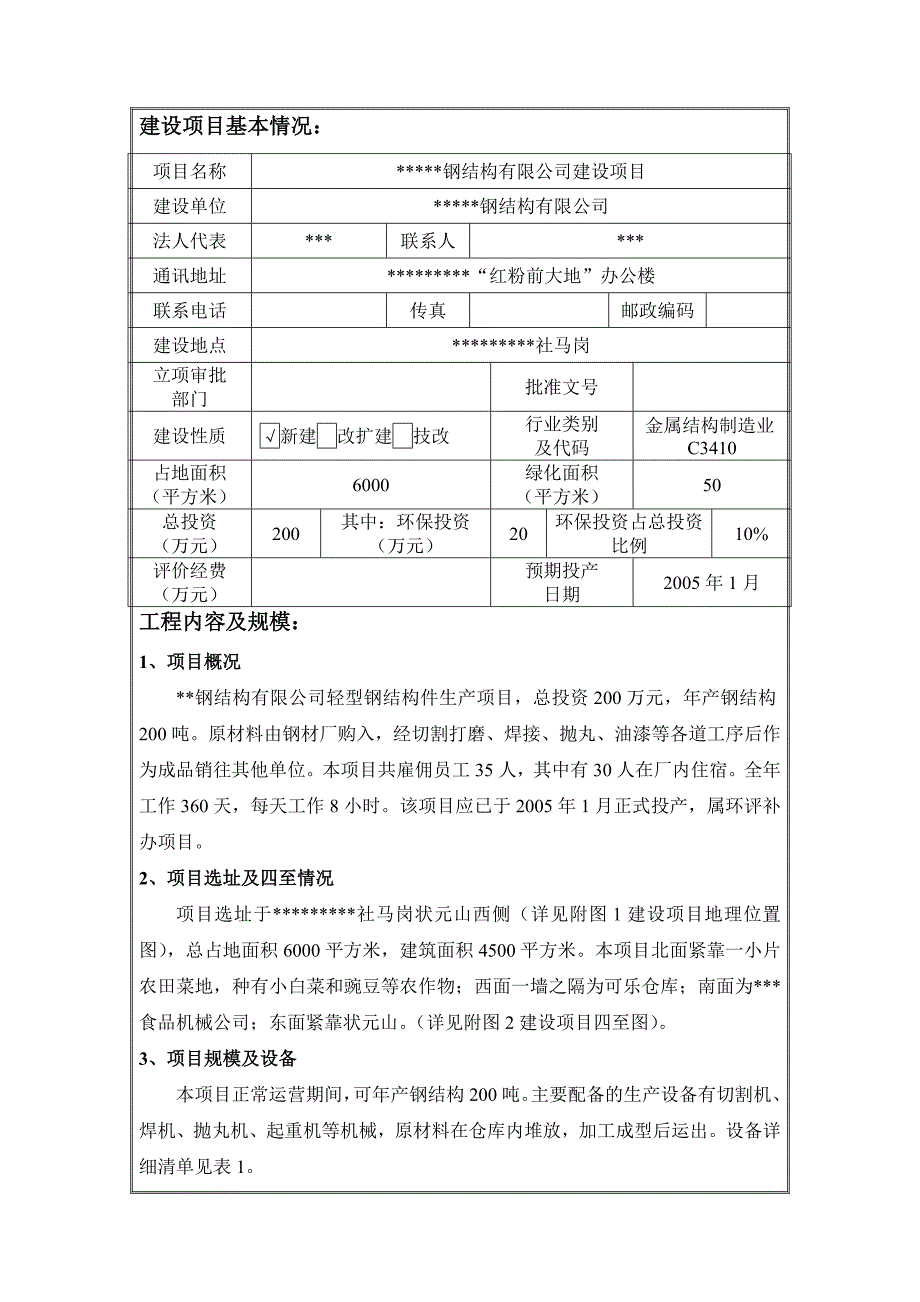 钢结构有限公司建设项目环境评估报告书_第3页